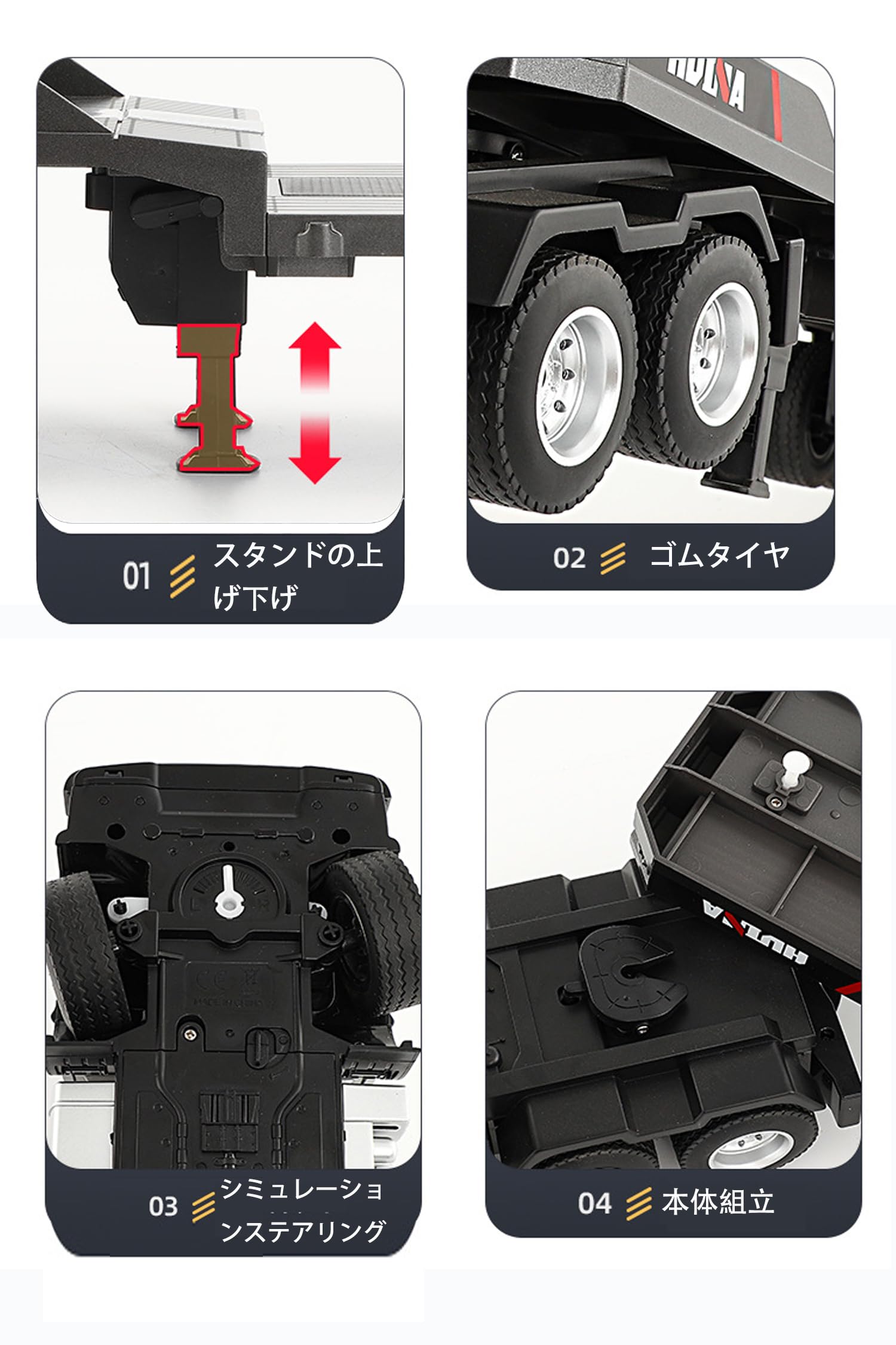 楽天市場】ラジコンカー こども向け 重機回送大型トレーラーラジコン
