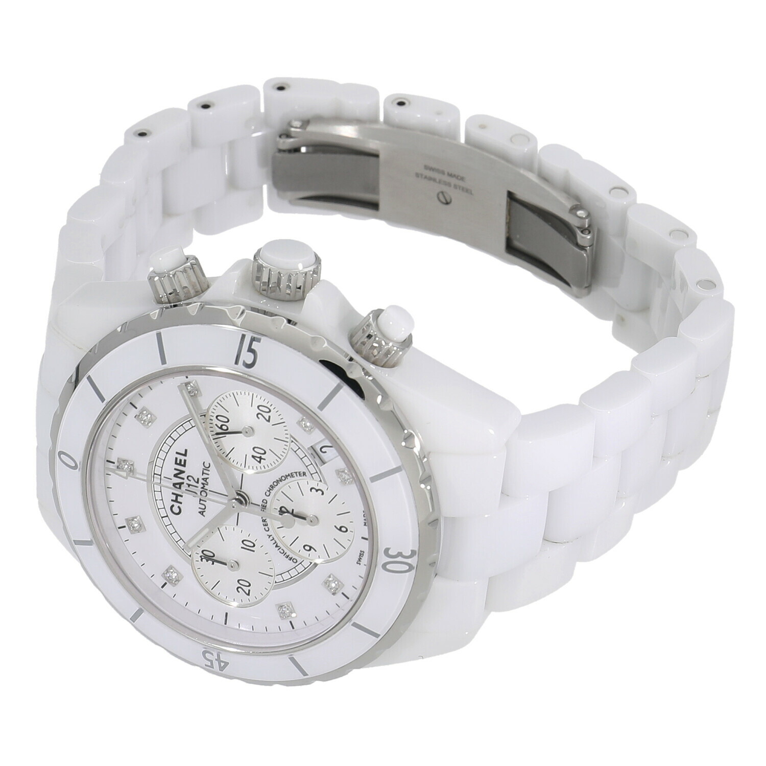 楽天市場】[中古]シャネル J12 クロノグラフ ホワイト セラミック