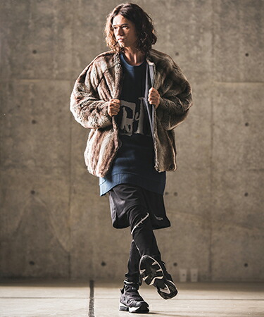 楽天市場】【GLIMCLAP(グリムクラップ)】Fake fur collarless design