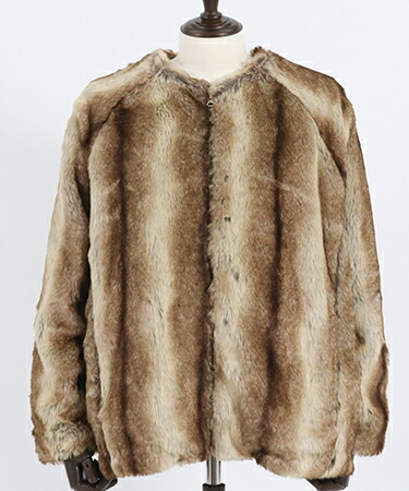 楽天市場】【GLIMCLAP(グリムクラップ)】Fake fur collarless design