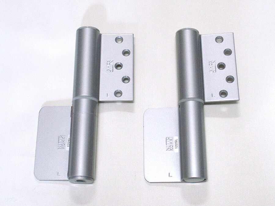 楽天市場】デンセイオートヒンジ122SLストップ付左勝手シルバー色日
