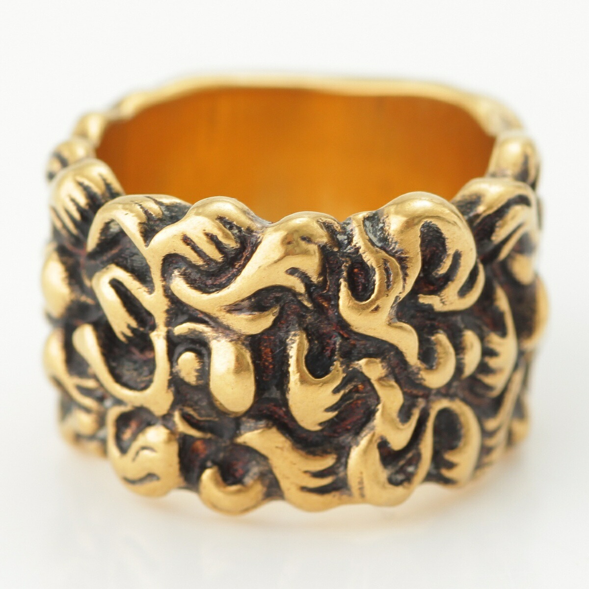 楽天市場】【グッチ】Gucci ライオン たてがみ リング 指輪 476854