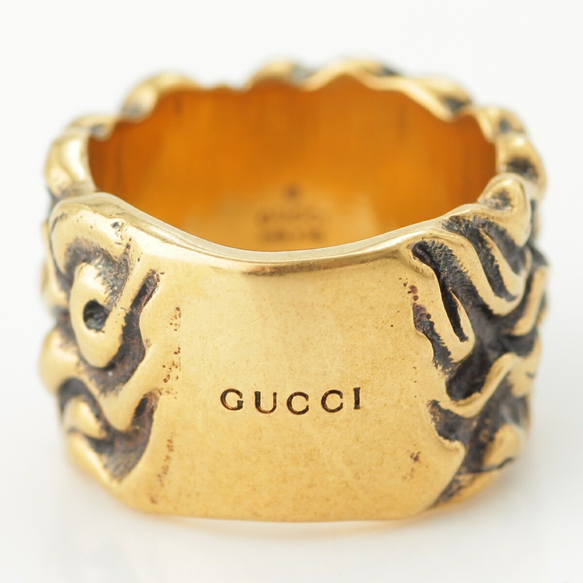 楽天市場】【グッチ】Gucci ライオン たてがみ リング 指輪 476854