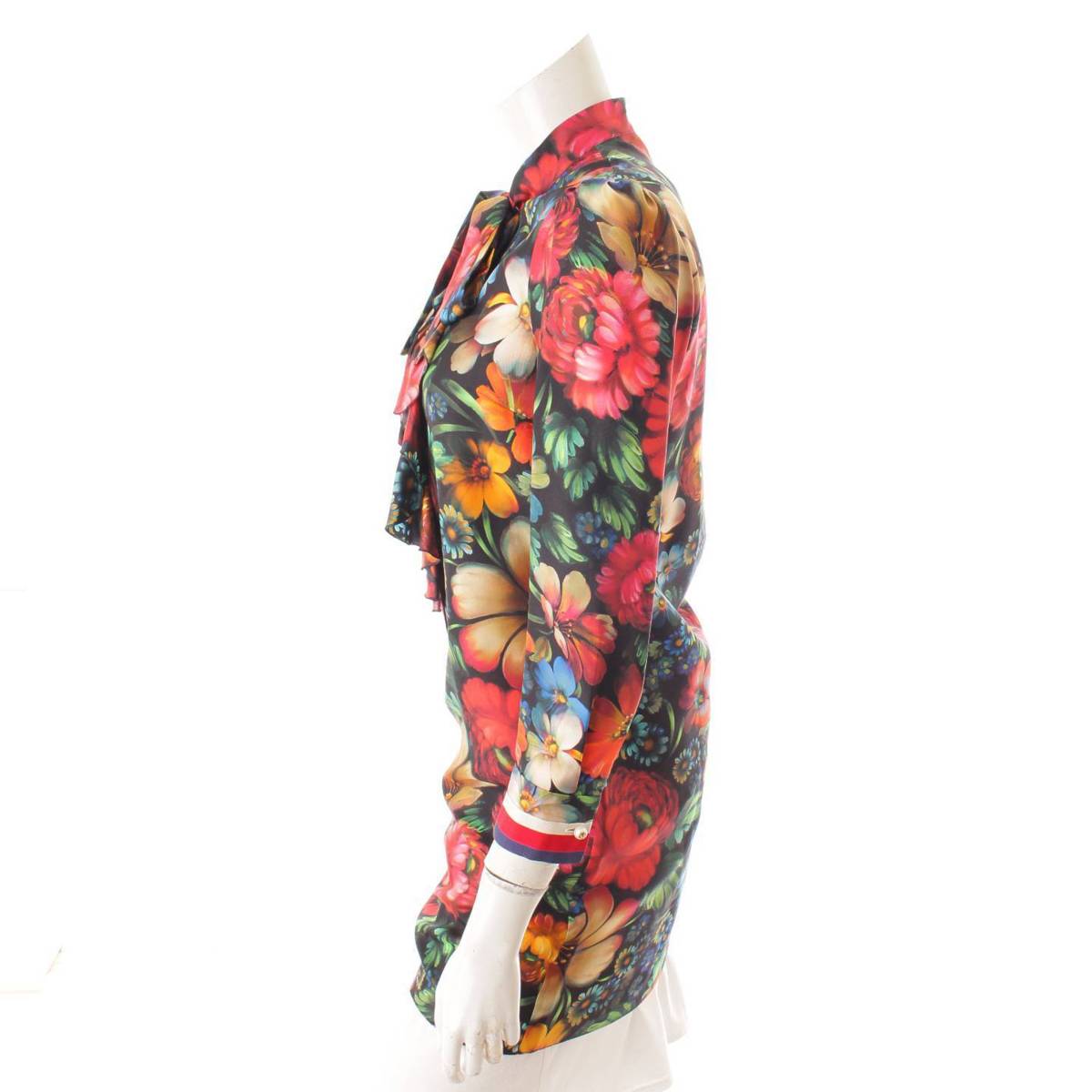 楽天市場】【グッチ】Gucci ボウタイ シルク ワンピース 花柄 フラワー