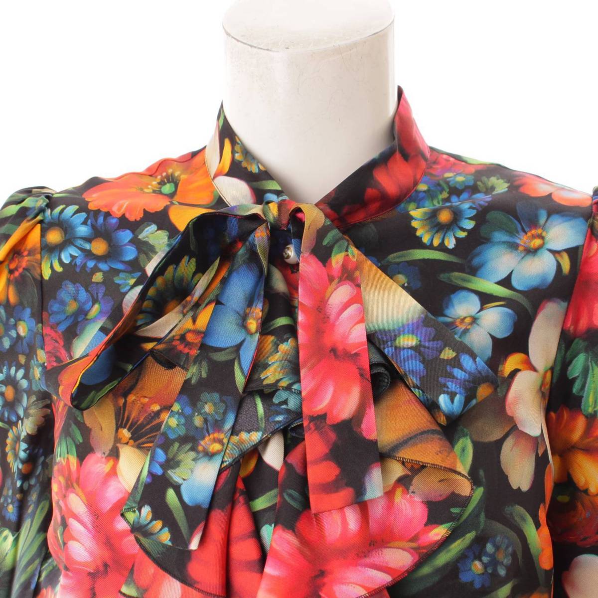 楽天市場】【グッチ】Gucci ボウタイ シルク ワンピース 花柄 フラワー