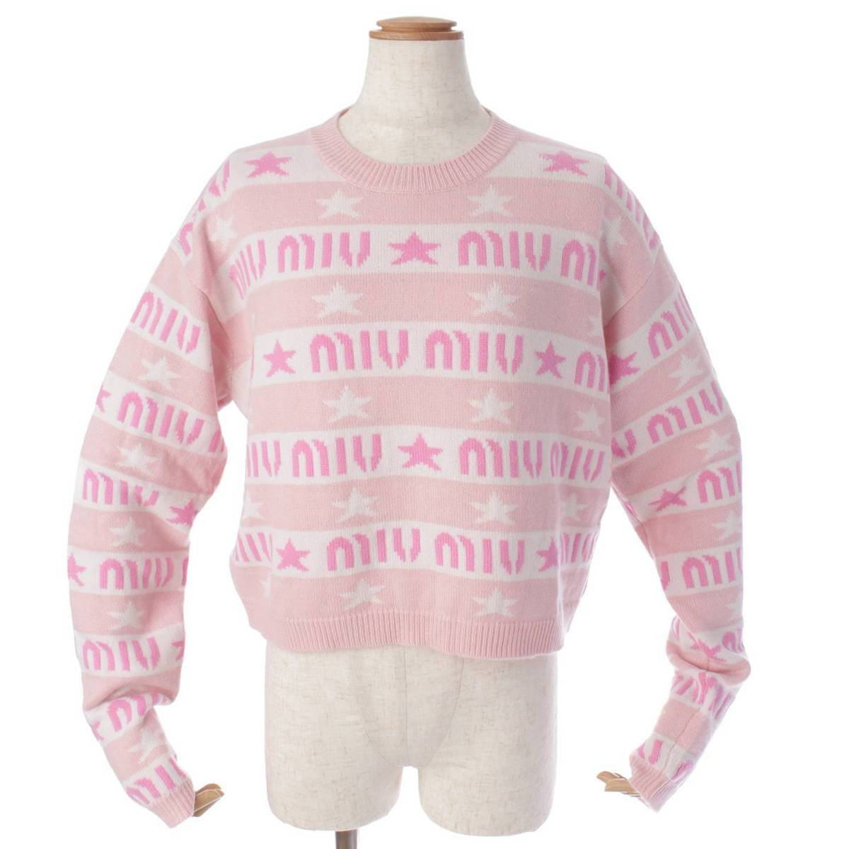 楽天市場】【ミュウミュウ】Miu Miu 21年 カシミヤ ロゴ ジャカード