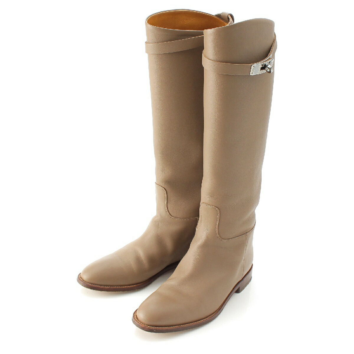 楽天市場】エルメス HERMES ジャンピング レザー ケリー金具 ロング