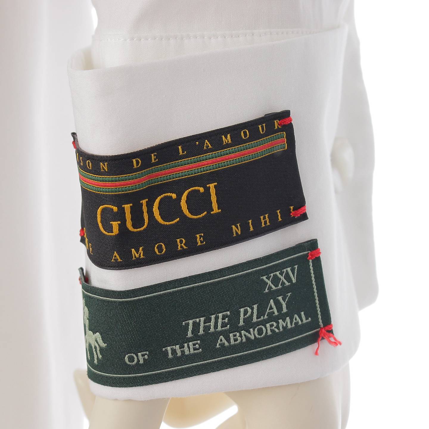 楽天市場】グッチ 19年 袖タグ付き コットン 長袖 シャツ トップス