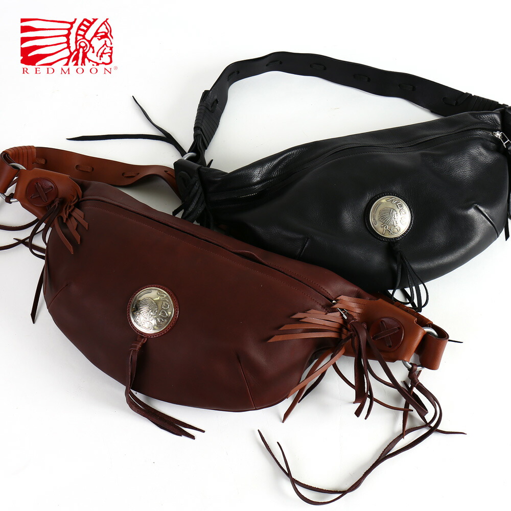 楽天市場】REDMOON レッドムーン モカシンショルダーバッグ RM-MOS-LB