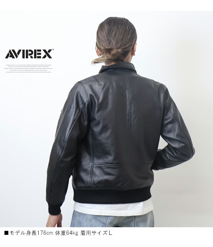 楽天市場】AVIREX アヴィレックス スタンド MA-1 レザージャケット