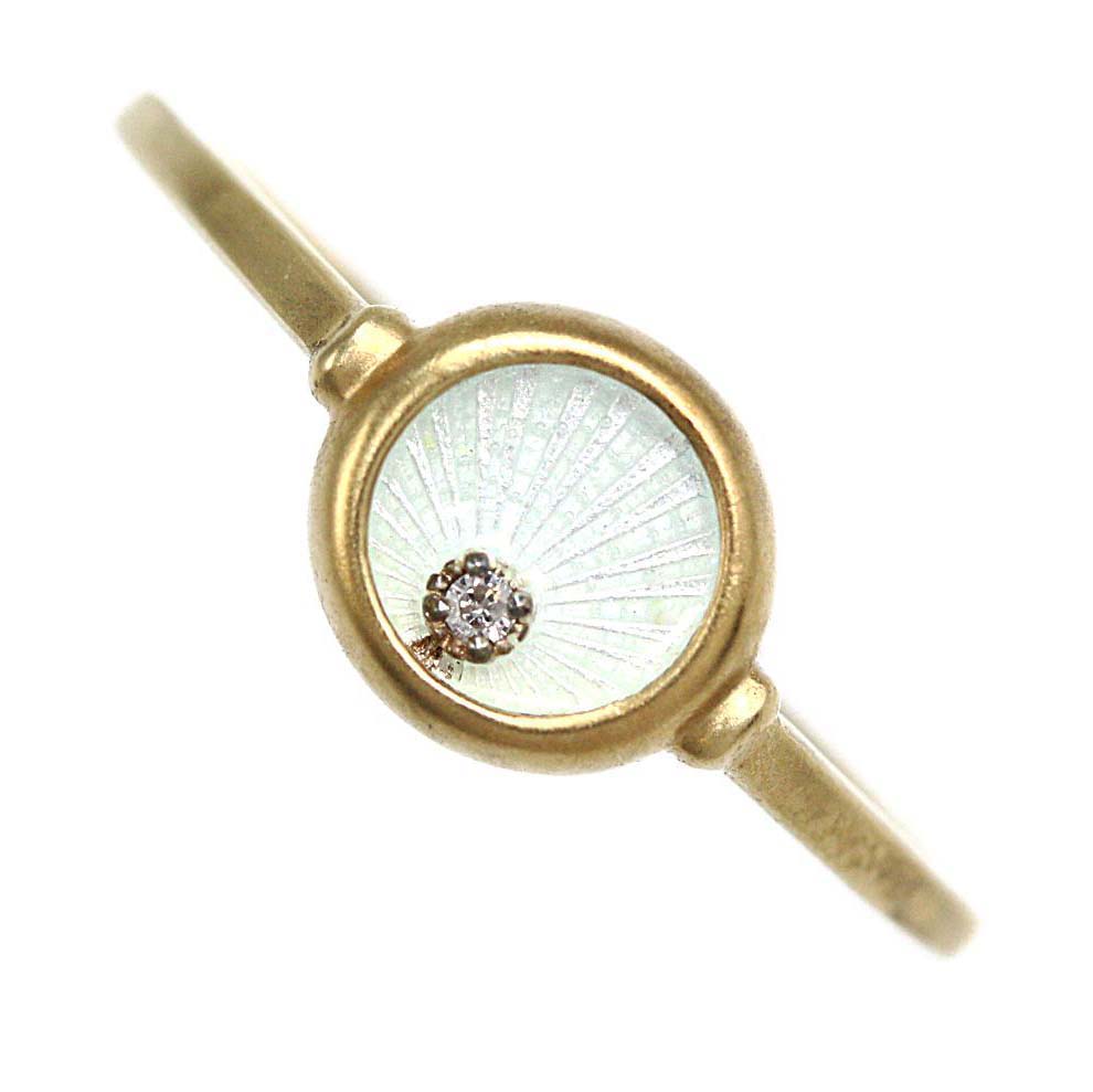 楽天市場】メデルジュエリー シェルモチーフ ダイヤモンドリング/K10YG