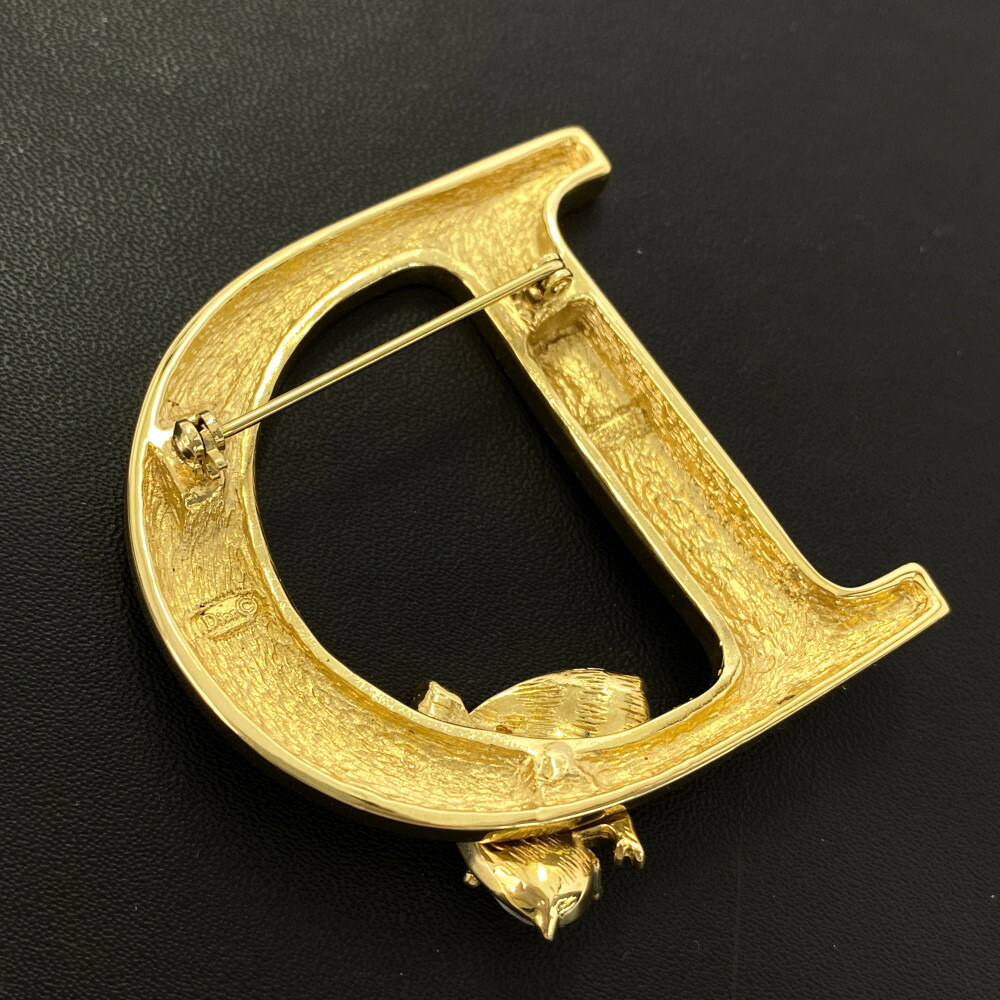 楽天市場】クリスチャンディオール ハチモチーフ Dロゴブローチ