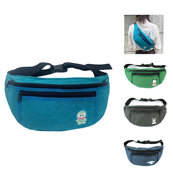 楽天市場】クロミ ハンギョドン シナモロール ポチャッコ ボディバッグ