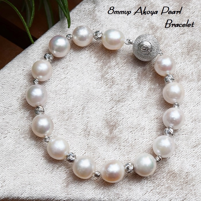 楽天市場】Pearl/PEARL/あこや本真珠/パール/8mm/ブレスレット
