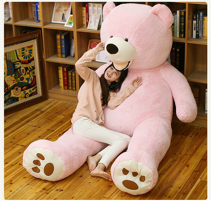 楽天市場】200cm 全7色 ぬいぐるみ クマ 特大 一人暮らし 子供部屋