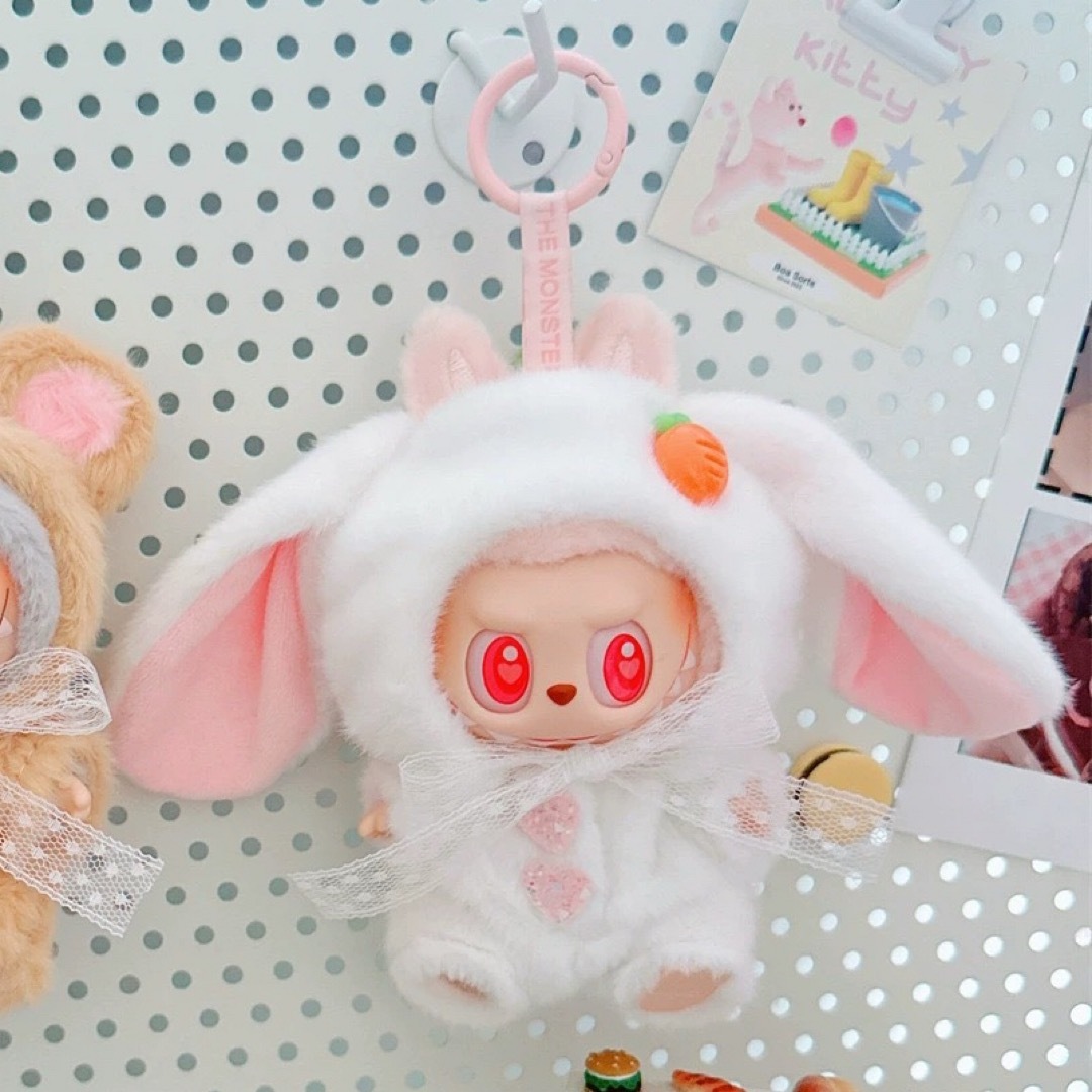 楽天市場】a063922新品2点セット ウサギ仮装labubuラブブぬいぐるみ服