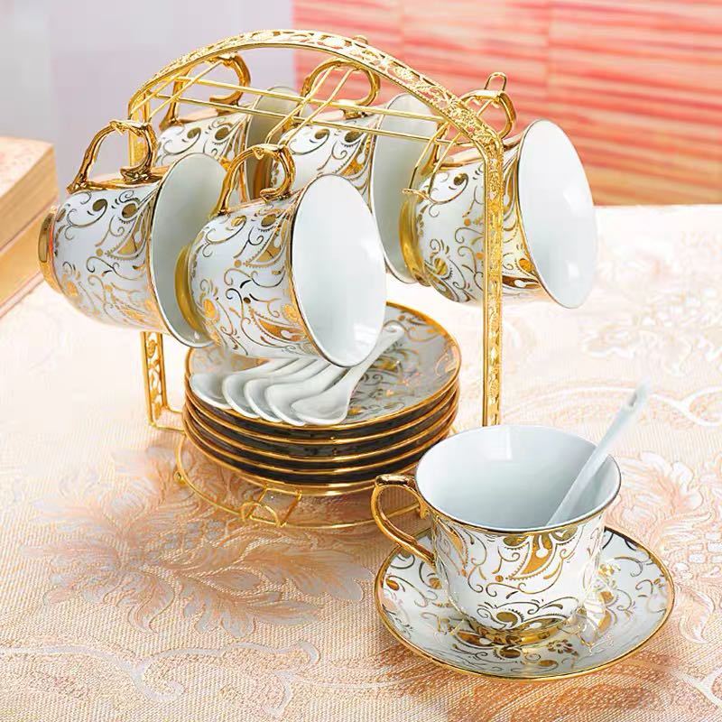 楽天市場】A061898ティー・コーヒーカップセット ☆カップ＆ソーサー6