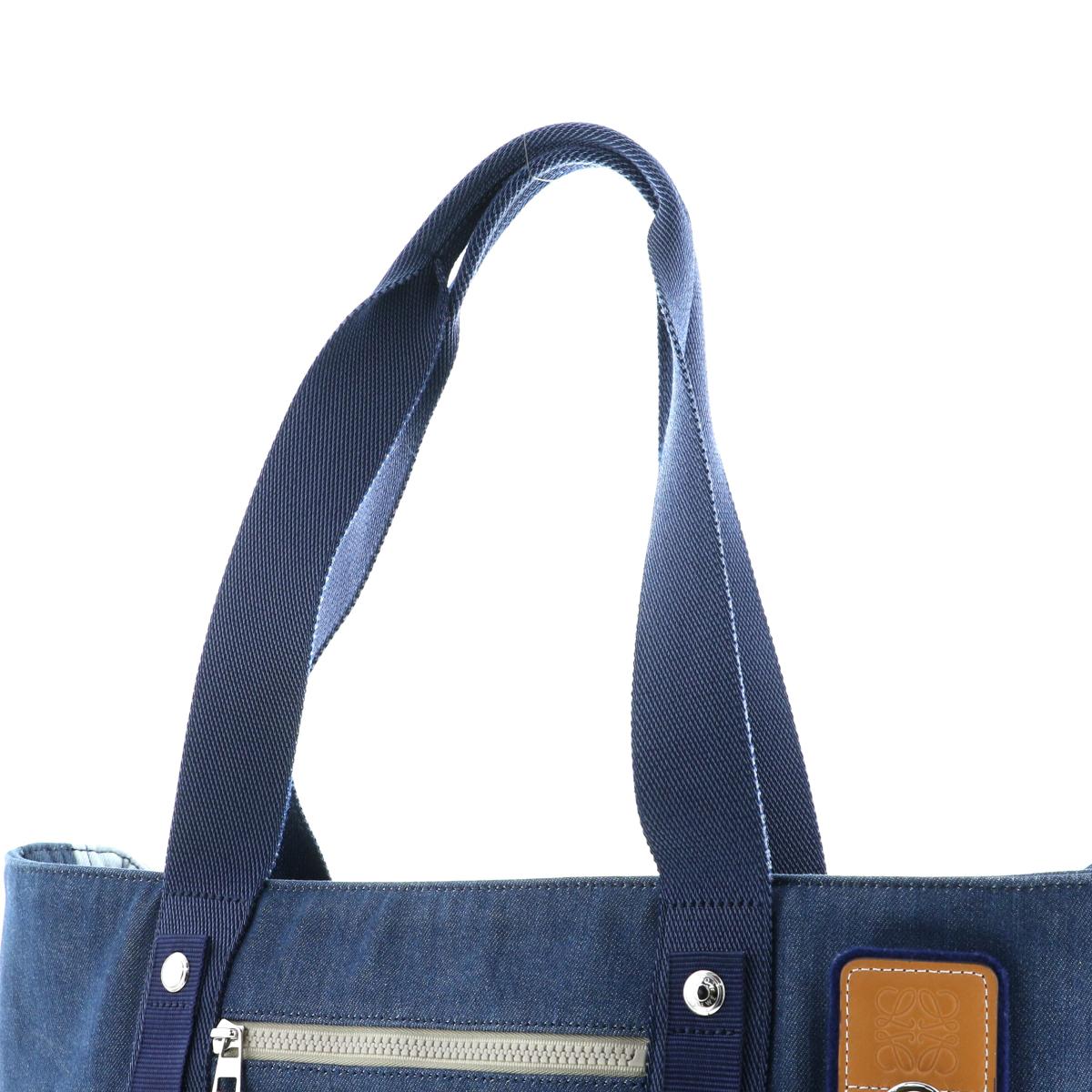 楽天市場】【中古】 LOEWE （ロエベ） ｱｲ ﾛｴﾍﾞ ﾈｲﾁｬｰ ﾃﾞﾆﾑ 2WAY ﾄｰﾄ