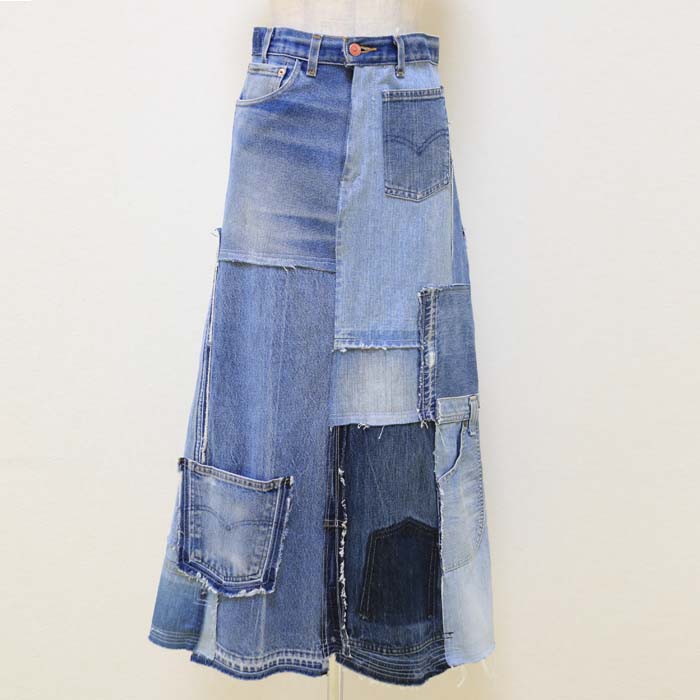 楽天市場】オリジナル パッチワーク風スカート（デニム）19 : 竹原