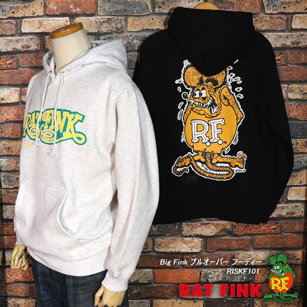 楽天市場】RAT FINK ラットフィンク Big Fink プルオーバー フーディー
