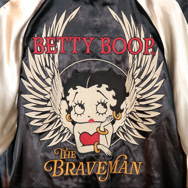 楽天市場】The BRAVE-MAN ×BETTY BOOP REVERSIBLE SOUVENIR JACKET