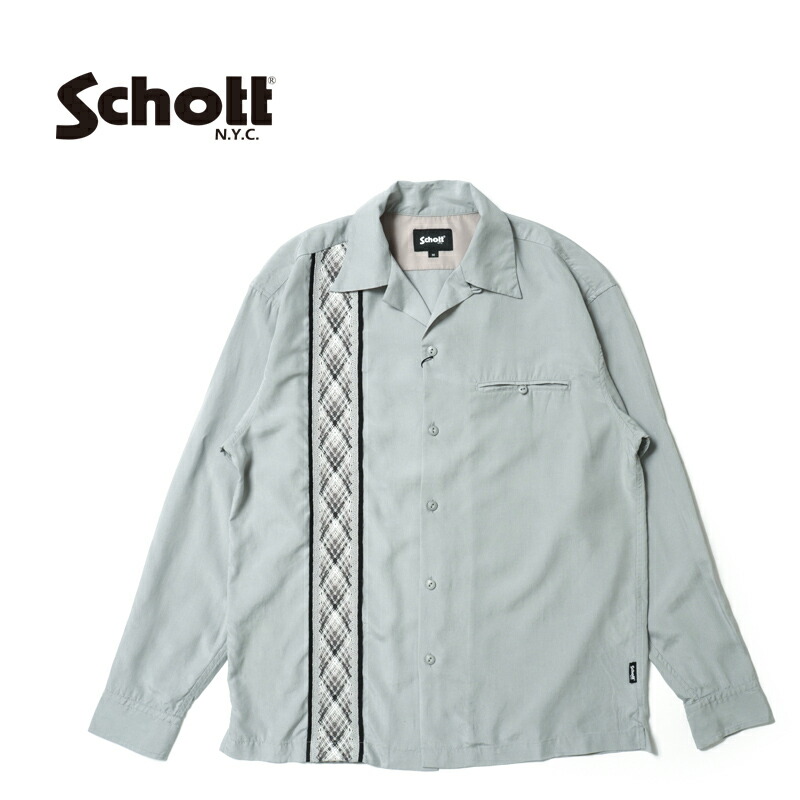 楽天市場】Schott ショット 長袖 シャツ“BRAID LYOCELL LS SHIRT”782