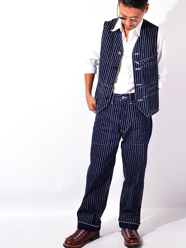 楽天市場】SUGAR CANE シュガーケーン ウォバッシュ ストライプ ベスト