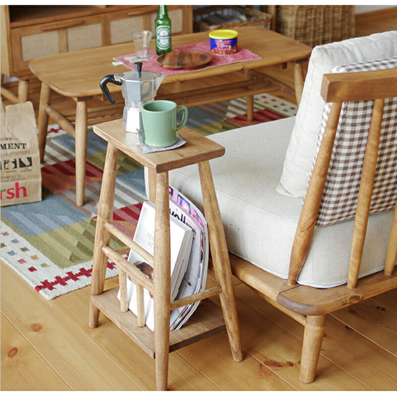 楽天市場】【公式】サイドテーブル 収納 高さ55cm おしゃれ 北欧