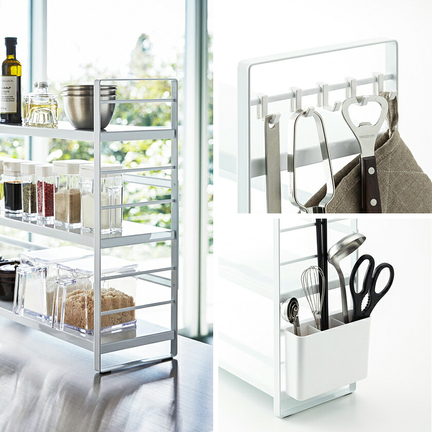 楽天市場】［ シンク上キッチン収納ラック タワー ］山崎実業 tower