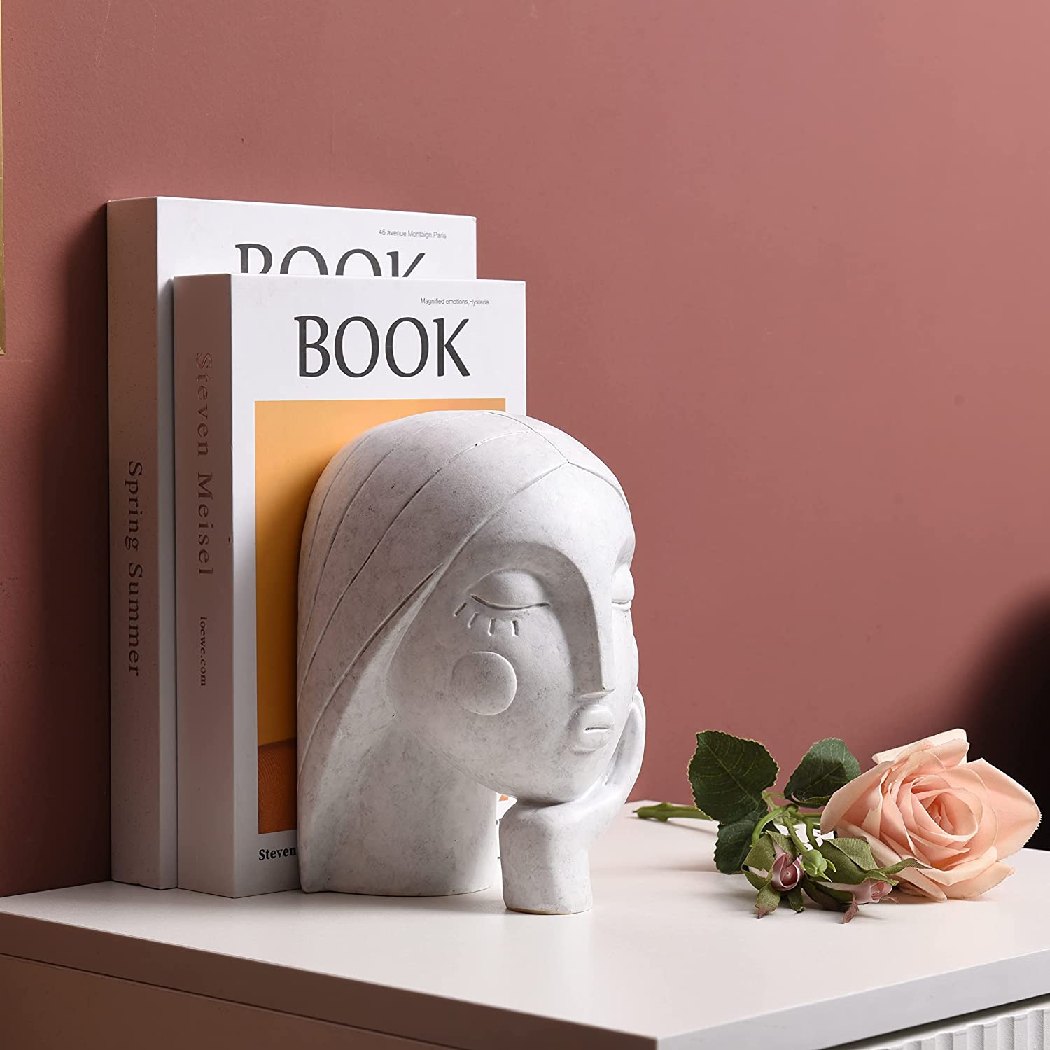 楽天市場】現代彫刻家の装飾彫刻 女性の頭部の彫像オーナメント アート