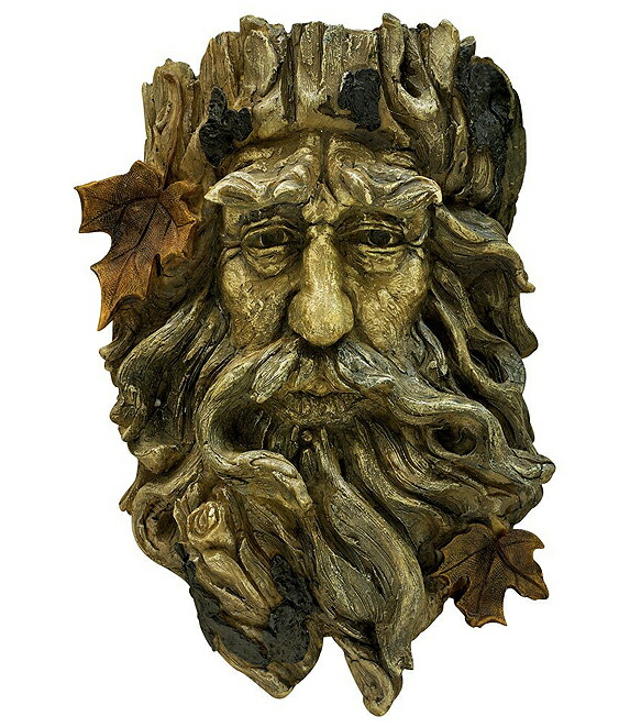 楽天市場】木のように見える老人の顔頭部 壁彫刻 -屋内または屋外に