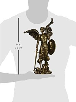 楽天市場】守護天使 ミカエル ブロンズ風彫像 彫刻/ カトリック教会