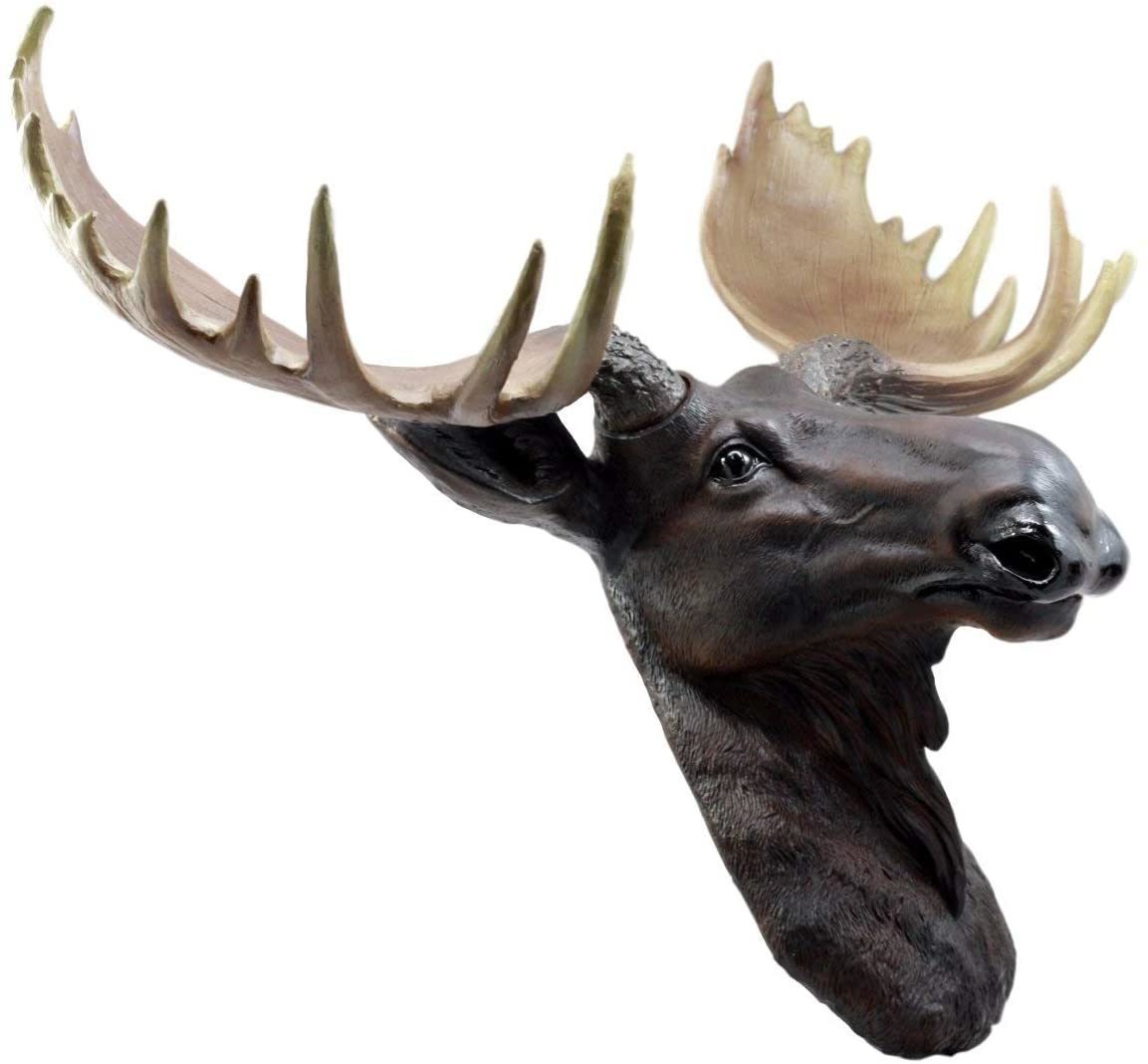 楽天市場】北アメリカのヘラジカ 壁装飾 マウント・ハンティング