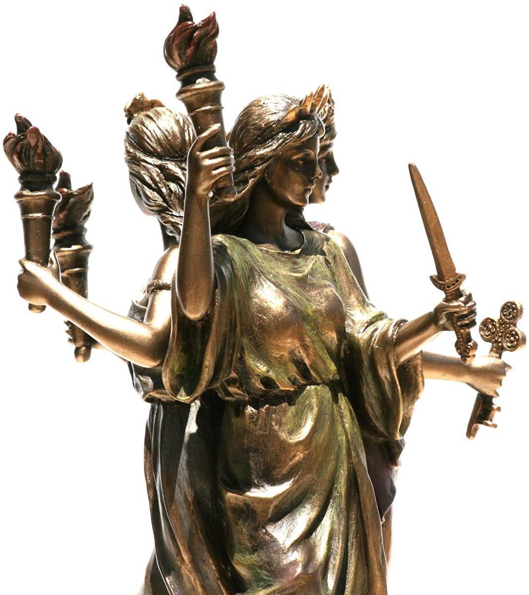 楽天市場】ヘカテー古代ギリシャ 魔法の女神像 ブロンズ風彫像/ 死の