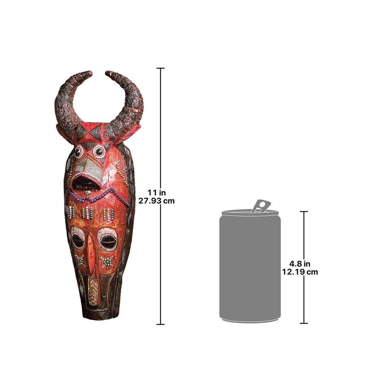 楽天市場】アフリカ コンゴのマスク（仮面）壁彫刻 - ケープ