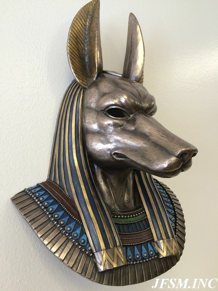 楽天市場】古代エジプト神話 アヌビス神 胸像 ブロンズ風 彫像 彫刻 高