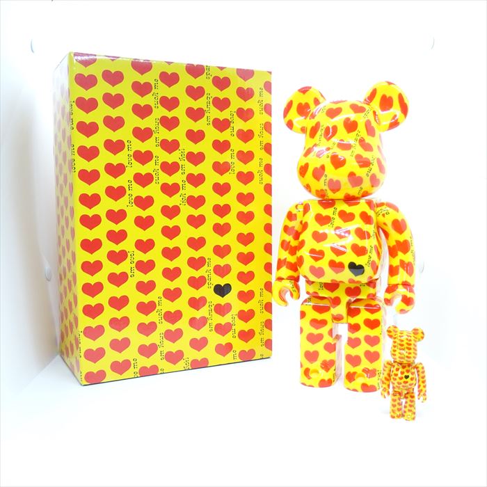 楽天市場】Be@RBRICK ベアブリック Yellow Heart 100% ＆ 400% MEDI