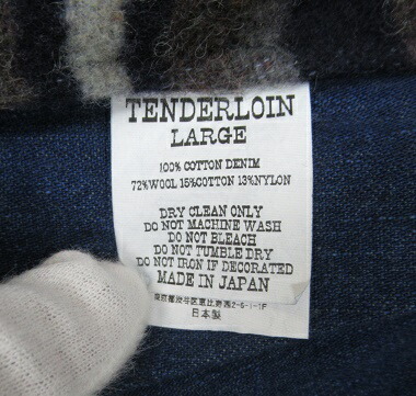 楽天市場】TENDERLOIN/テンダーロイン22AW DENIM BLANKET ZIP UP JKT
