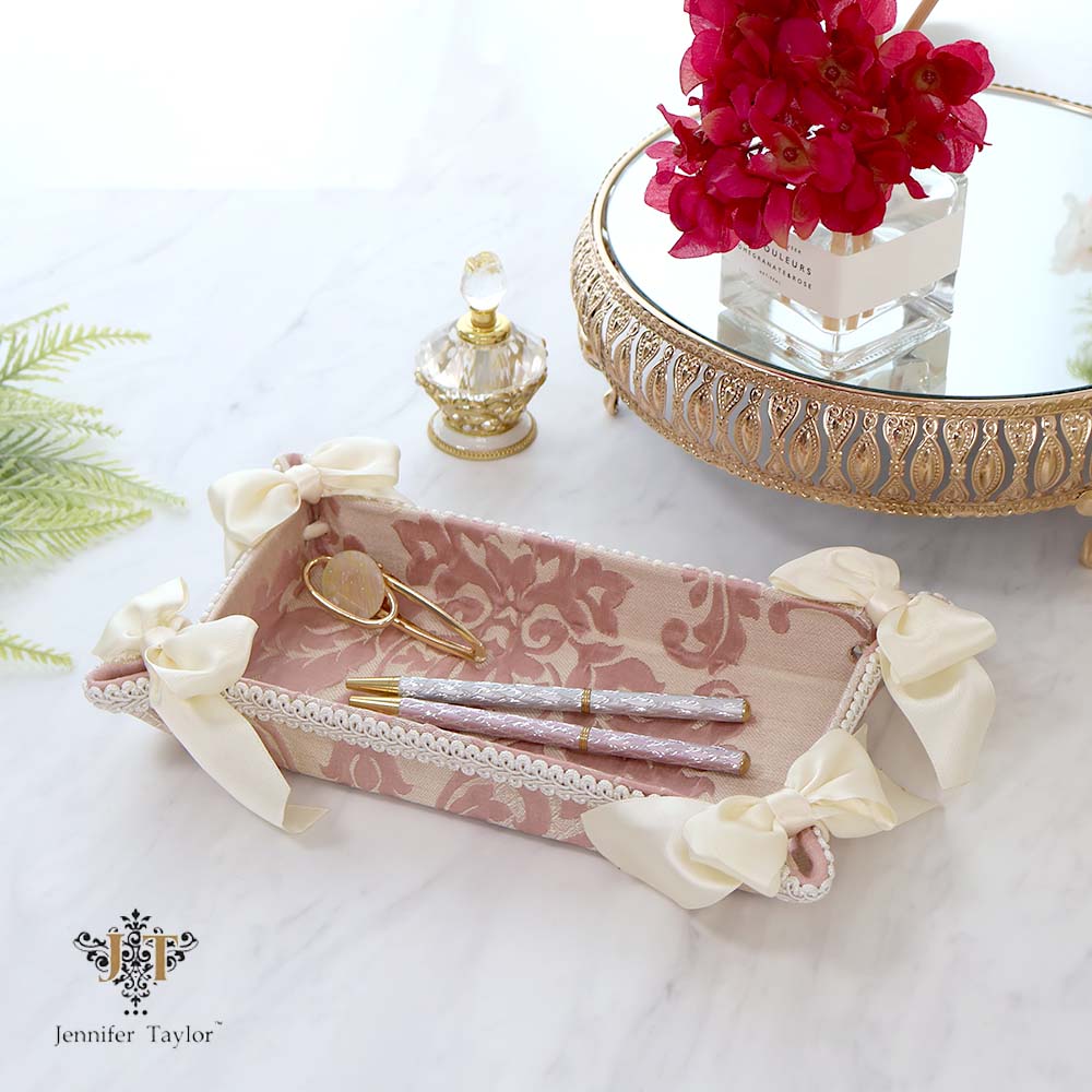 楽天市場】インテリア トレー ジェニファーテイラー Leoneピンク 収納