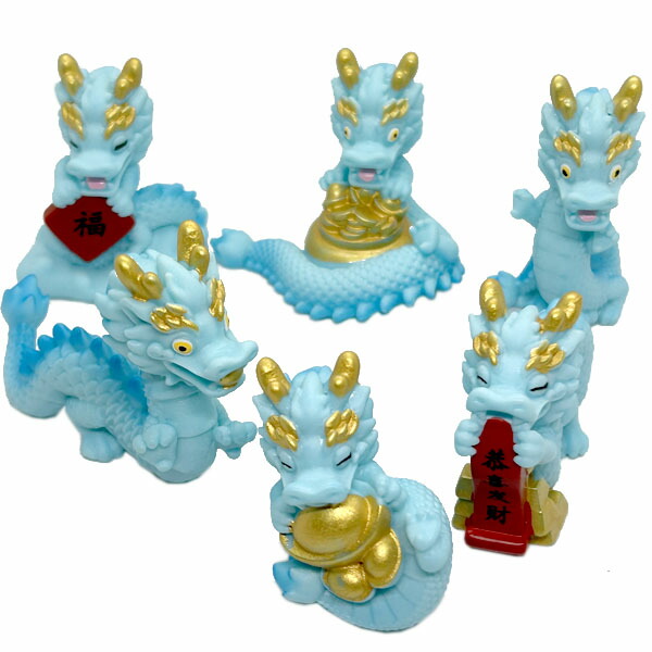 楽天市場】龍置物（水色）｜竜,ドラゴン,りゅう,開運,風水,グッズ