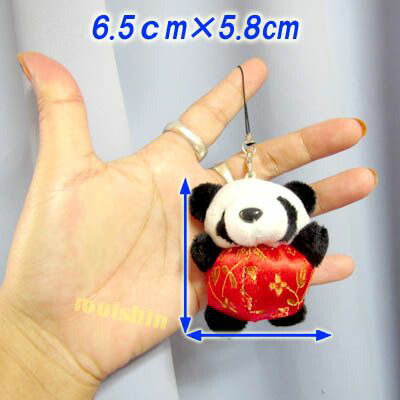 楽天市場】サテン服 パンダ ぬいぐるみ ストラップ 【KP】｜ぱんだ