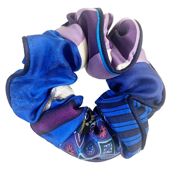 楽天市場】≪新品≫エルメス シュシュ クラウディア ブルー ブラック