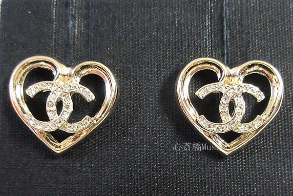楽天市場】≪新品≫CHANEL シャネル CCマーク ラインストーン ハート