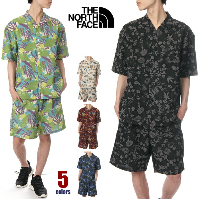 楽天市場】【セール】上下セット ノースフェイス 半袖 アロハシャツ