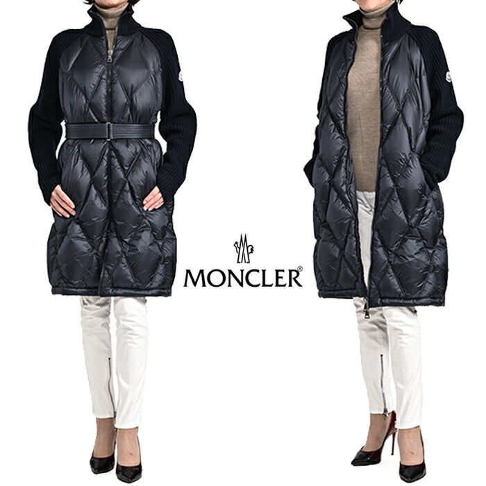 楽天市場】モンクレール MONCLER 異素材コンビ ダウンコート