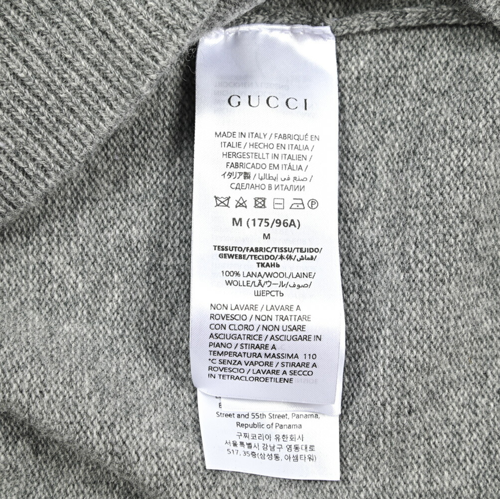 楽天市場】グッチ GUCCI ニットセーター クルーネック ローゲージ 長袖