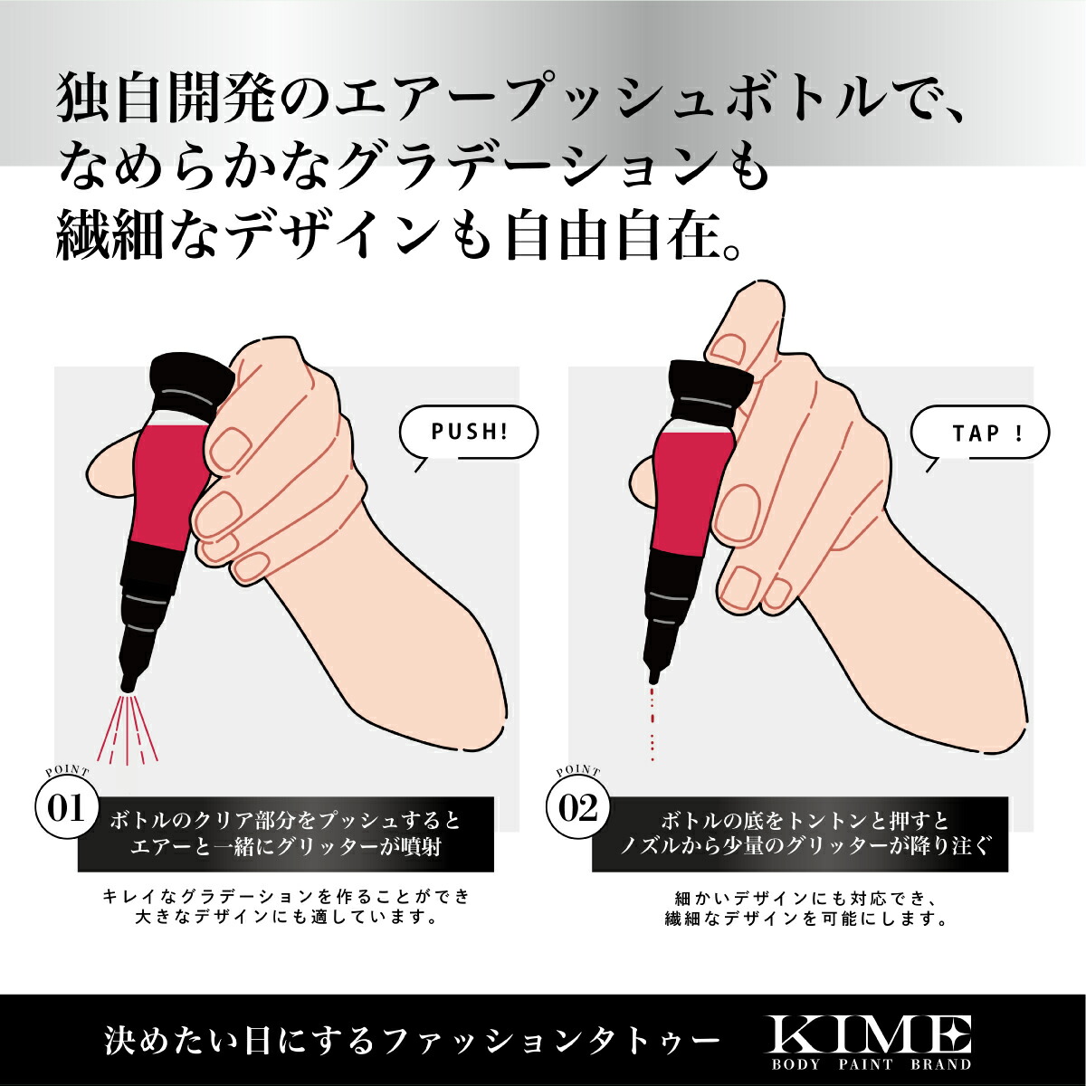 楽天市場】【KIME】ボディジュエリー｜3色グリッタースターターセット
