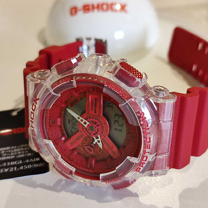 楽天市場】CASIO “G-SHOCK” 日本製シリーズ GA-110GL-4AJR レッド