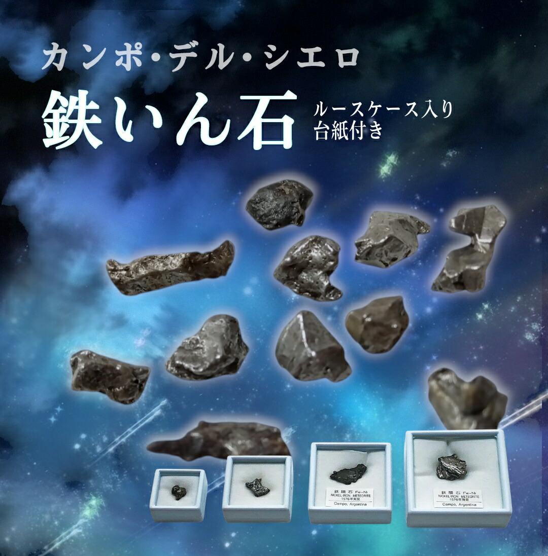 楽天市場】カンポ・デル・シエロ 隕石 ルースケース入り・台紙付き