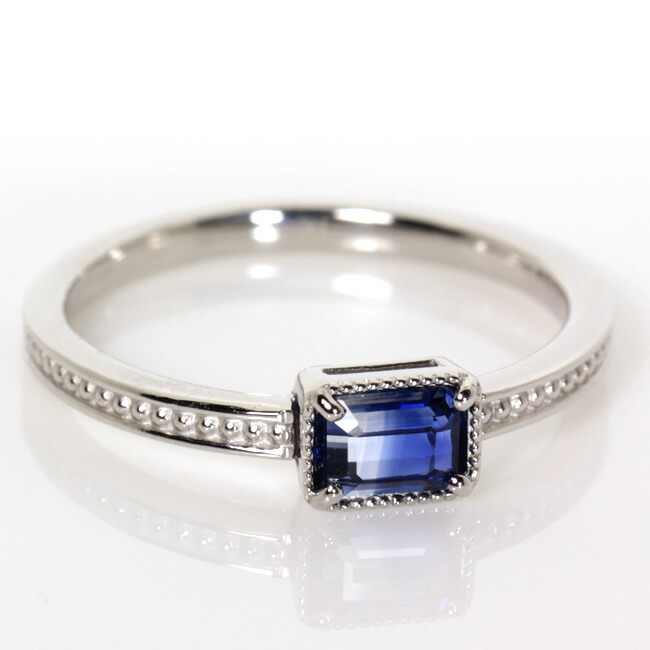 楽天市場】【1点モノ商品】Pt900 プラチナ バイカラーサファイアリング